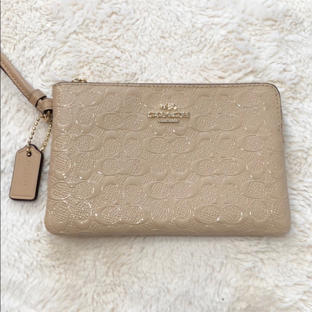 Coach Patent Leather Wristlet